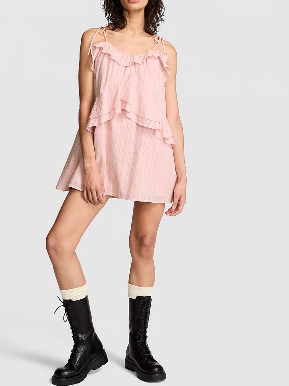 Victoria’s Secret PINK Flowy Ruffle Mini Dress